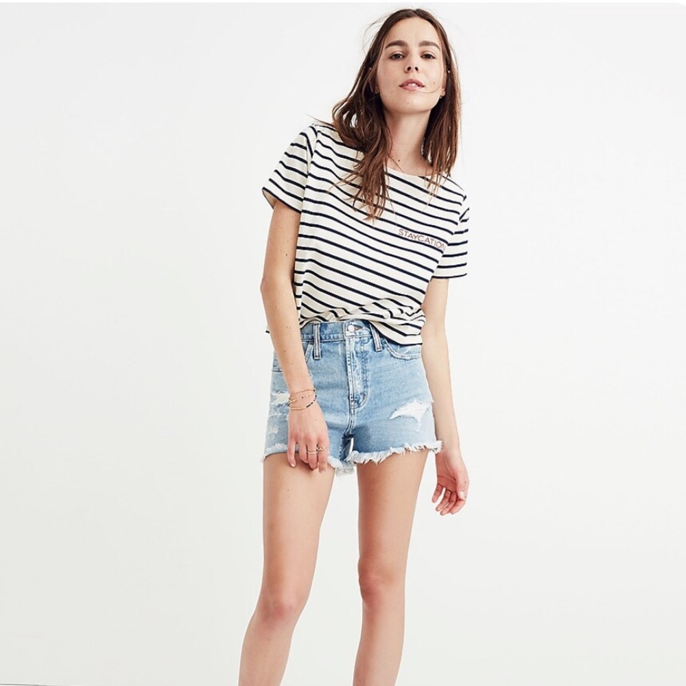 Madewell The Perfect Jean Short in Langdon Wash